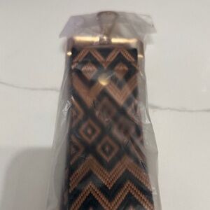 PomPom London Tan Zig Zag strap - NEW